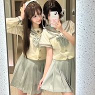 [Qingdai] Original JK Uniform Sailor Uniform Japanese Style Preppy Style School Supply Set Basic Sty