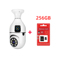 Xiaomi กล้องวงจรปิด V380 Pro มาพร้อมกล้องคู่ กล้องวงจรปิดหลอดไฟ HD 1080P 360 wifi 8MP กล้องถ่ายรูป 5G CCTV Camera พร้อมโหมดกลางคืน กลางแจ้ง กันน้ำ กล้องวงจร 360°PTZ Control CCTV Camera with Alarm