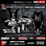 Code ck 33 Decal Sticker Honda CRF 150 Full Custom Motif