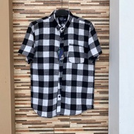 KEMEJA FLANNEL SHORT SHIRT. FLANNEL SHIRT. Checkered Shirt
