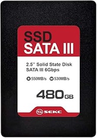 SEKC 480GB SSD SATA III 6 Gb/s, Up to 550/530 MB/s Read/Write Speed, Internal 2.5" 7mm (SS310480G)