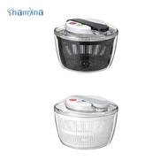 Shamjina Household Fruit Dryer Drainer Vegetable Washer Dryer Manual Washer Basket Kitchen Utensils 