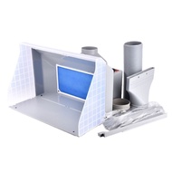 HS-E550BLK Spray Booth with adjustable twin fan speed and LED Light -  Ready Stock