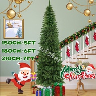 Green Pointed Christmas Tree Slender Slim Pen Tree Slim type Christmas decor Xmas tree 5ft/6ft/7ft