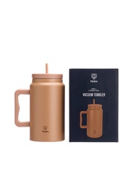 Tora แก้วน้ำสุญญากาศ สแตนเลส เก็บความร้อนเย็น พร้อมหลอดดูด รุ่น AW25 ความจุ 1400 มล.