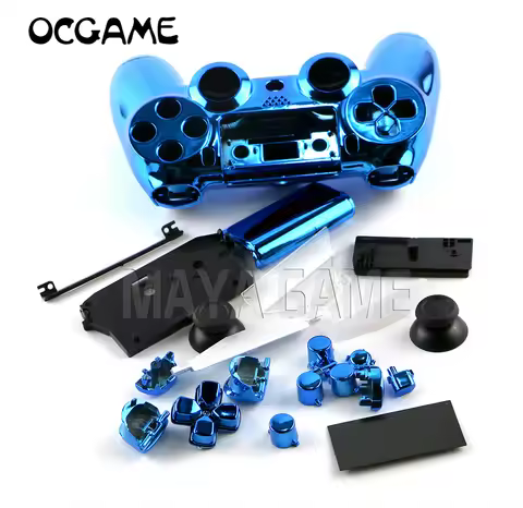 1set Colorful Chrome Controller Handle Shell Housing Cover For Playstation 4 for PS4