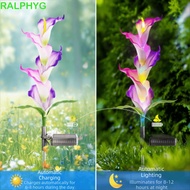 MERVOLSY 2pcs LED Garden Light, Waterproof Automatic Color Changing Solar Garden Light, Soft Beautif