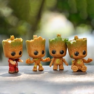 Groot Phiên Bản Dễ Thương nhân vật nhỏ Marvel ô tô đồ chơi Trang Trí Nội Thất mô hình PVC Đồ Chơi
