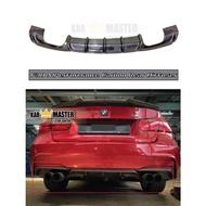 BMW F30 M Perfomance Double Twin Exhaust Carbon Rear Diffuser