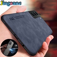 Jingsanc สำหรับ Samsung Galaxy S21 5G/S21 + 5G/S21 Plus 5G/S21 Ultra 5G เคสโทรศัพท์หนังแกะหรูหราพร้อมแม่เหล็กดึงดูดภายในเบาและปลอกบางเลนส์รวมทุกอย่างกันกระแทกฝาหลัง