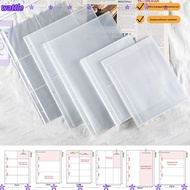 WATTLE 10PCS A4 Kpop Photocard Binder, Transparent Multiple Pockets Kpop Photocard Binder Sheets, Fa