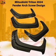 Mitsubishi Triton 2024 Fender Arch Screw Look Design Triton 2024 Fender Flares Cover Fender Protecto