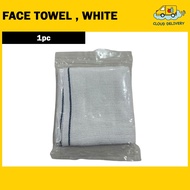 Face & Hand Towel , White  1pc