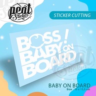 [Peot] Boss Baby On Board Cutting Sticker