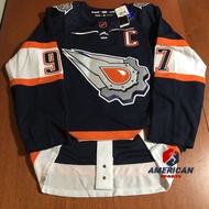 2022-23 Reverse Retro Edmonton Oilers NHL Jersey Connor McDavid 97 Hockey Jersey