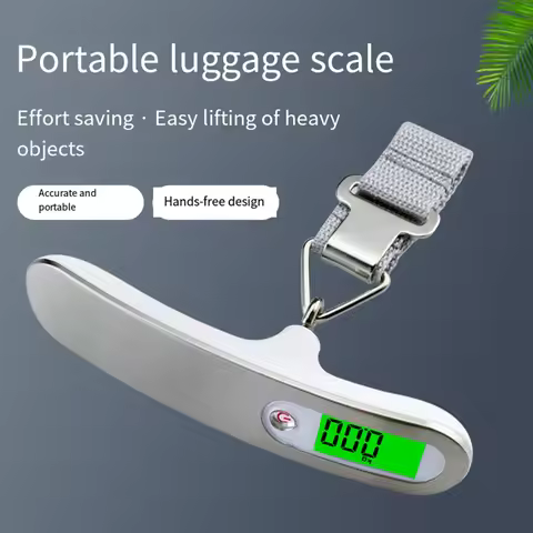 Digital Luggage Scale, Portable Suitcase Weight Scale with LCD Display - Weight Max up to 110 Lbs/50