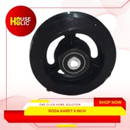 Showcase Caster Wheels Rubber Wheels Trolley Trolley 6" Inch Caster Wheels