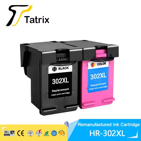 Tatrix 302XL remanufactured Cartridge Replacement for HP 302 HP302 XL Ink Cartridge for Deskjet 1110