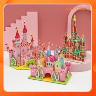 3D Puzzle DIY Children's Toys 3D Puzzle Educational Toys for Children DIY Miniature House 3D foam Ma