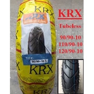 KRX Tubeless Tire 90/90-10 , 110/90-10 , 120/90-10 , 130/90-10 &amp; 120/70-10