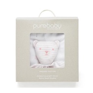 澳洲Purebaby有機棉嬰兒棉毯安撫巾禮盒/新生兒禮盒