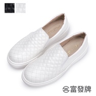 Fufa Shoes [Fufa Brand] Peng Lingge Solid Color Lazy Commuter Work Flat Casual Anti-Slip Water-Repellent Lightweight Women's