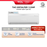 TCL 2.5HP Inverter Aircon Split-type Air Conditioner (TAC-22CSA/KEI)