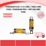 FUSEGEAR FL03 / L14 ( 80A / 100A ) HRC FUSE / FUSEGEAR FK01 / K07 63A HRC FUSE