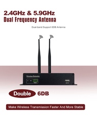 AMS WE100ตัวขยายวิดีโอไร้สาย100P 100M 2.4GHz 5GHz HD เครื่องรับส่งสัญญาณ1TX เป็น1 2 3 4 RX สำหรับกล่อง PS4มอนิเตอร์