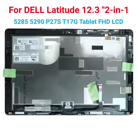 12.3" FOR DELL LATITUDE 5285 5290 LCD Touch Display Screen Digital ASSEMBLY 2TDV5 X8T3P 0KK8X LQ123N