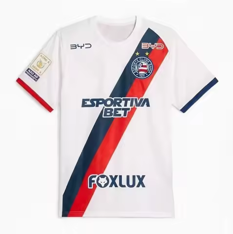 Family Matching Bahia Away Soccer Jersey 2026‑2027 Season Short Sleeve Football Shirt Unisex Adult M
