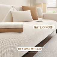 Waterproof Sofa Cover Anti Cat Scratch, Anti-Slip Cushion, pet friendly Sofa Cushion, sarung kusyen 