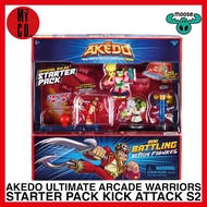 MOOSE TOYS AKEDO ULTIMATE ARCADE WARRIORS STARTER PACK KICK ATTACK S2