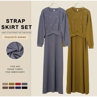 FD Finest | DAISY Dress 2 Piece Set (Outer Top & Inner Dress) Ironless