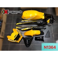 [Ready Stock] YAMAHA RXZ Catalyzer Coverset💢1364💢Yellow/Black