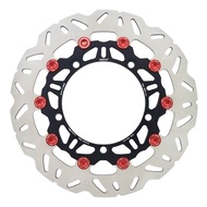 จานดิสเบรคหน้า จานโต300mm ลายหยัก Y1 4.5mm CNC GTRS XMAX300 พร้อมขาจับ