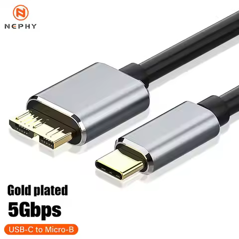 Micro B USB 3 0 to Type C Cable Adapter Connector 5Gbps External Hard Drive Disk Cable Type-C to USB