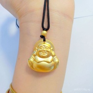 Pendant Necklace Zodiac Buddha for Men and Women Vietnamese Sand Gold Chinese Style Pendant Maitreya