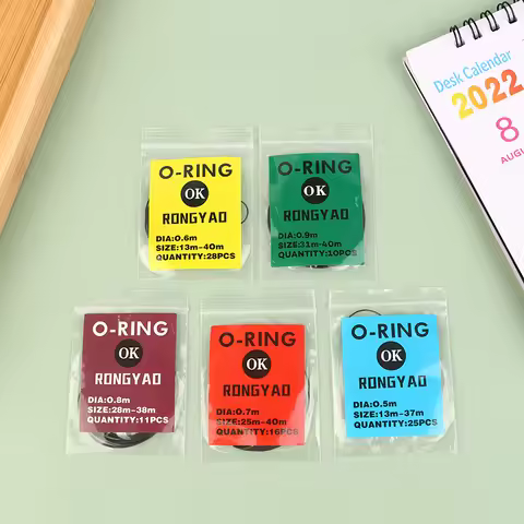 1Pack 0.5/0.6/0.7/0.8/0.9mm Watch O-Ring Waterproof Rubber Watch Back Cover Gaskets O Ring Repair Wa