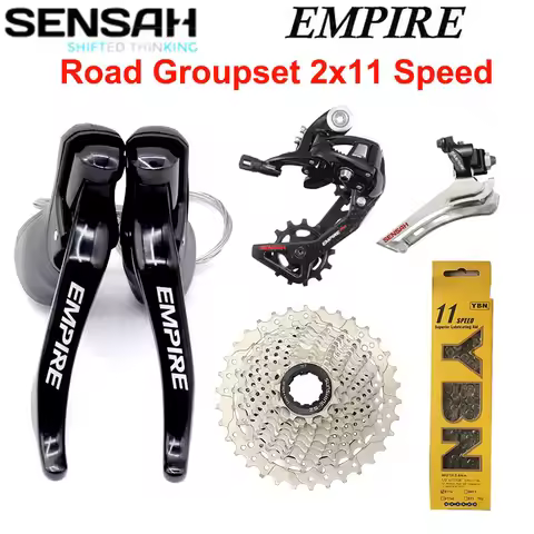 SENSAH EMPIRE 11 Speed Groupset 5 Kits 2x11 Speed 22s Road Groupset R/L Shifter+RD Derailleurs+Sunsh