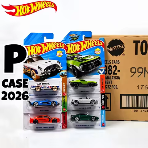 2026 Original Hot Wheels 2026-P Series Audi Nissan Skyline Aston Martin Mazda RX7 FC3S 1:64 Diecast 