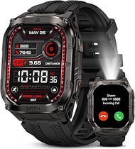 KOSPET Tank M4C Men's Smart Watch, GPS, LED Torch and Walkie Talkie, Full Metal Body, 5 ATM & IP69K,