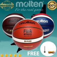 Molten GG7X Fiba Basketball New Official Size 7 Bola keranjang PU material ball Free Needle + Ball N