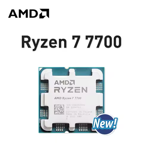 AMD Ryzen 7 7700 3.8GHz 8-Core 16-Thread Socket AM5 R7 7700 5NM L3=32M Processor 65W DDR5 New No Fan