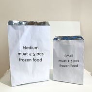 Paperbag Alumunium Medium - Muat 4-5 Frozen Food - Extra Packing Frozen Food