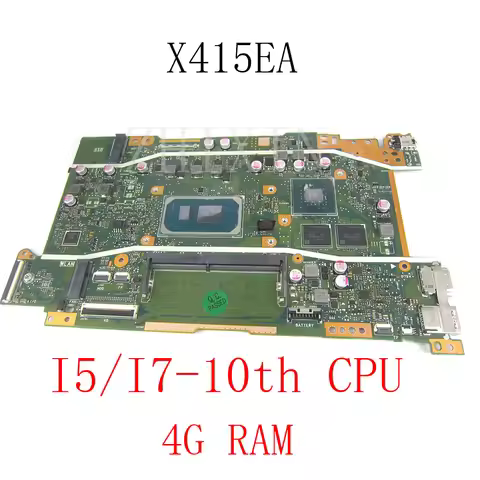 For ASUS X415EA X415EP X415EQ X415E A415E F415E Laptop Motherboard With I5 i7 10th Gen CPU X415EA ma