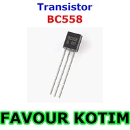 BC558B BC558 BC 558 PNP BIPOLAR AMPLIFIER TRANSISTORS TO-92 FVKOTIM
