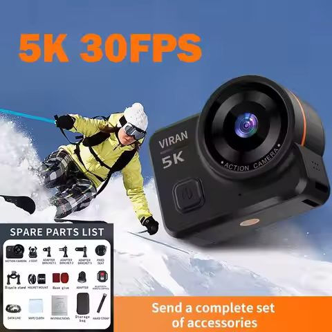 5K30FPS Action Camera 2.0 Inch Touch Screen Wi-Fi Wide Angle Waterproof Video Recording Sports Camer