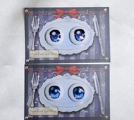 BJD DD MDD 18MM 點鈔機水貼卡通眼