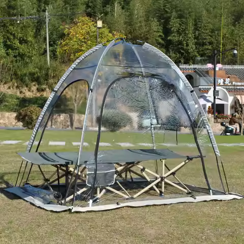 All Weatherproof Shelter,720°View Weather Tent,2 Person Instant Tent,Outdoor Transparent Tent for Sp